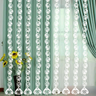 

Gobestart DIY Wedding Decor Diamond Curtain Acrylic Crystal Beaded Curtain