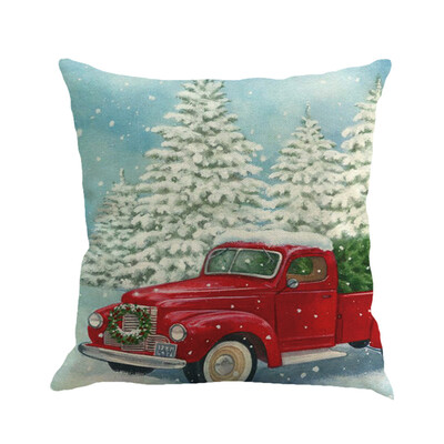 

Tailored Christmas Printing Dyeing Sofa Bed Home Decor Pillow Cover Cushion Cover B