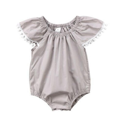 

USStock Summer Infant Baby Boy Girl Cotton Soft Romper Jumpsuit Clothes Outfits
