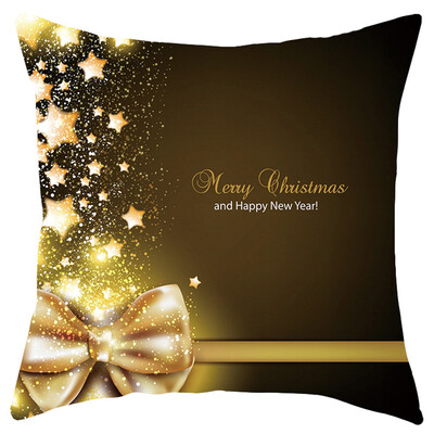 

Siaonvr Merry Christmas Short Plush Pillowcase Sofa Pad Set Home Decoration 18x18 Inch