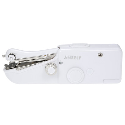 

Anself Handheld Portable Mini Electric Sewing Machine Household Cordless Quick Stitch Tool for Fabric Clothing Toy Crafts