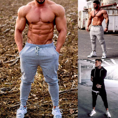 

Hot Men Sport Gym Pants Slim Fit Running Joggers Casual Long Trousers Sweatpants