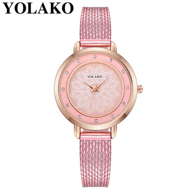 

RM Womens Casual Quartz Plastic Leather Band New Strap Watch Analog Wrist Watch