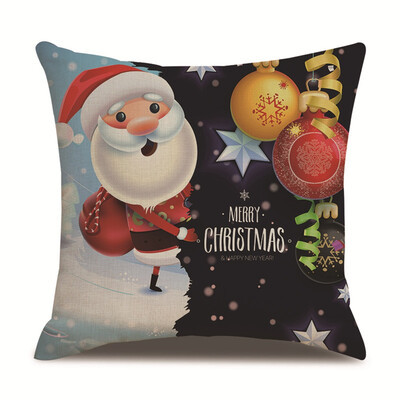

18X18&quot Christmas Pillow Case Sofa Car Throw Cushion Covers Christmas Pillowcase Home Sofa Decor