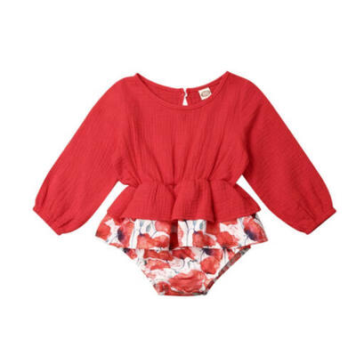 

New Kids Baby Girl Clothes Lace Floral Romper Jumpsuit Sunsuit Outfits UK Stock