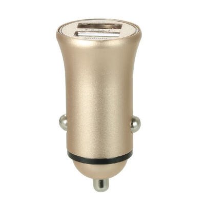 

Dual Port USB Car Charger 24A Fast Charge Adapter Aluminum Shell for iPhone Samsung