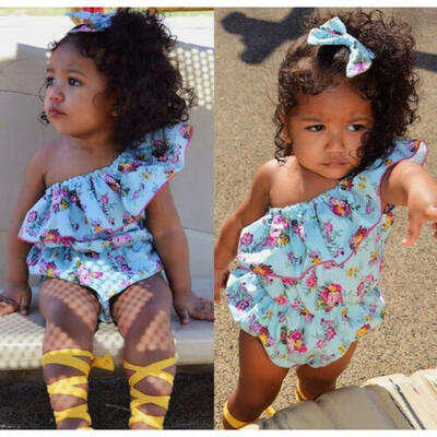 

Summer Newborn Baby Girls Floral Bodysuit Romper Jumpsuit Sunsuit Outfits Set