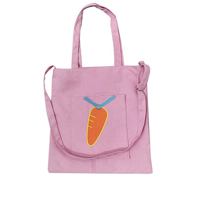 

Women Casual Large Capacity Messenger Bags Cartoon Printed Canvas Eco Bolsa Feminina Simple Retro Portable Totes Bag