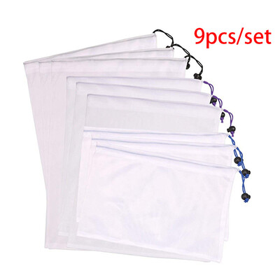 

Gobestart 6pcs Reusable Produce Bags Eco Friendly Shopping Vegetable Fruit Toys Storage