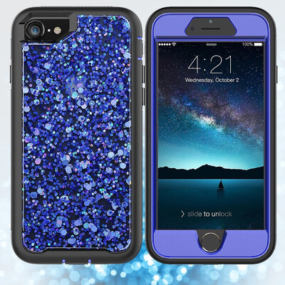 

Diamond color chip mobile phone shell silicone&PC with color chip will be more texture&anti - fall