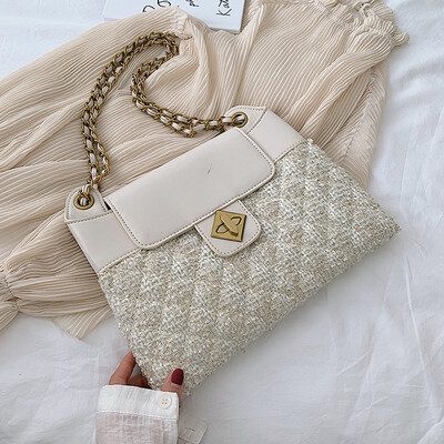 

Big bag female new Korean version of the chain small square bag fashion casual shoulder diagonal cross package tide