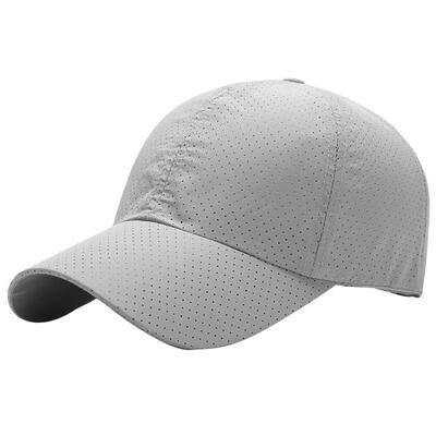 

Summer Solid Color Snapback Unisex Quick Dry Mesh Baseball Cap Outdoor Sun Hat