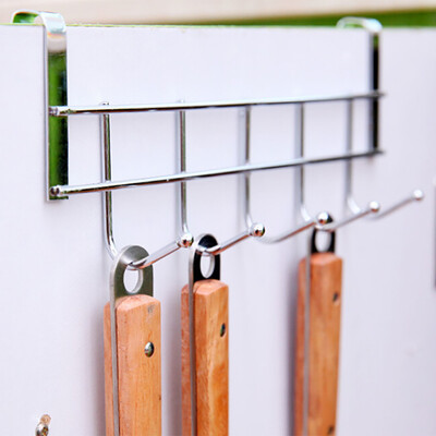 

Siaonvr Stainless Steel 5 Hooks Clothes Door Bathroom Hanger hanging Loop Organizer