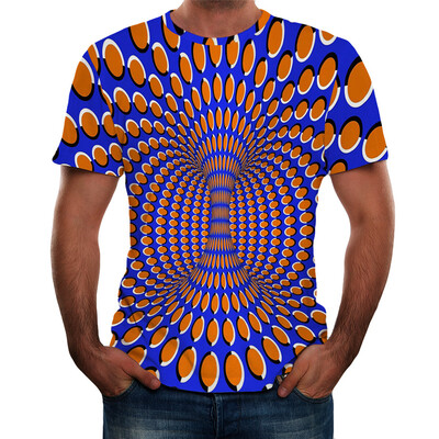 

Toponeto Mens Summer New Style 3D Printing Short Sleeves Fashion Comfort Tops Blouse