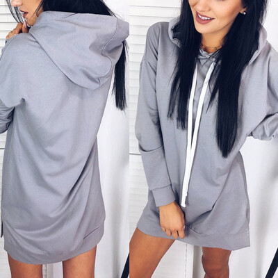 

Nomeni Women Autumn Long Sleeve Hooded Hoody Hooded Ladies Sweatshirt Long Tops Blouse