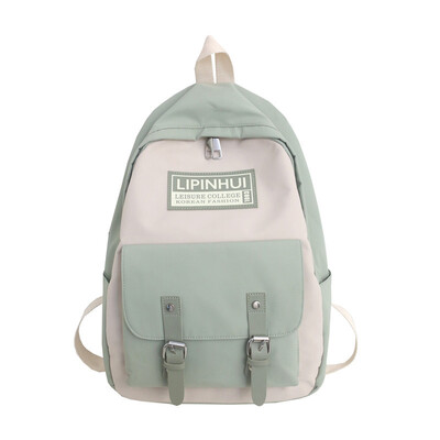

Avocado Green Panya Bookbag Flowers Campus Korean version of high school students ins Japanese&wind backpack shoulder bag