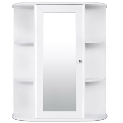 

Bathroom Cabinet Single Door Shelves Wall Mount Cabinet