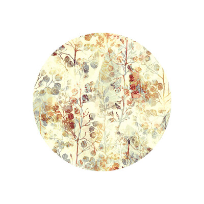 

Toponeto 3D New Round Flower Print Desktop Floor Door Waterproof Home Decorative Stickers