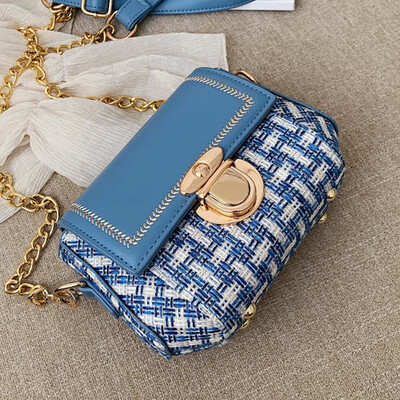 

Small bag women 2019 new Korean style chain shoulder bag fashion Joker slung small square bag