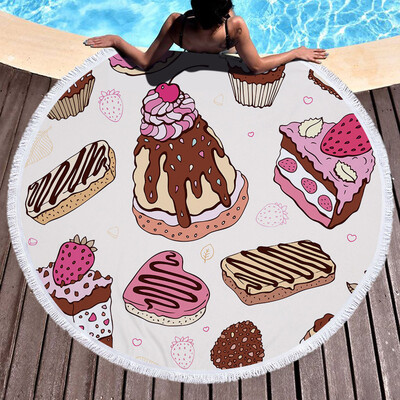 

Toponeto 1 PC Round Beach Pool Home Shower Towel Blanket Table Cloth Yoga Mat