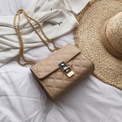 

2019 New Fashion Women Brand Designer Small Cross Body Bag Mini Chain Mother&Daughter Shoulder Bag Plaid Messenger Bag Bolso