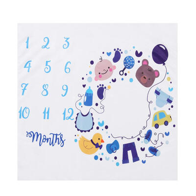 

Cute Cartoon Baby Photography Blanket Calender Backdrop Cloth Photo Grops