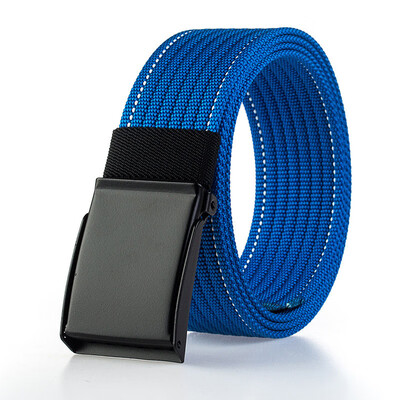 

Trend Nylon Man&Women belt fashion Black Automatic buckle Men belt outdoor casual cowboy pants belt 120cm