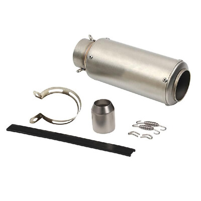 

51mm Universal Motorcycle Exhaust Escape Motorcycle Scooter Dirt Bike Muffler Pipe Stainless Steel