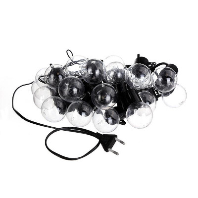 

6M 20 LED Clear Globe Indoor Outdoor Decoration Plastic Bulb With Hook Festoon Party Garden Yard Fence Lamp Holiday String Lights