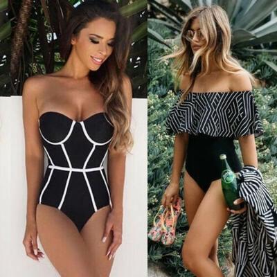 

Womens Swimming Costume Backless One Piece Swimsuit Monokini Swimwear Bikini Set