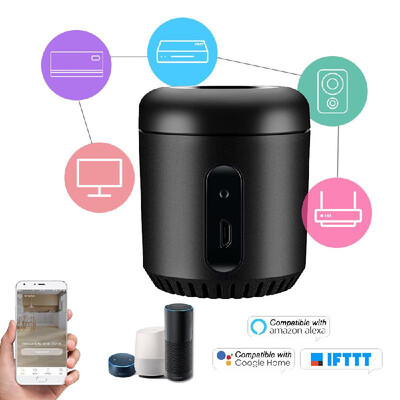 

Broadlink RM Mini3 Black Bean Universal Wifi Switch Remote Wi-Fi IR Controller App Control Timer Compatible with Alexa Smart Hom