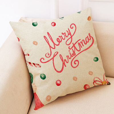 

Tailored Christmas Home Decor Cushion Cover Graffi Style Throw Pillowcase Pillow Covers
