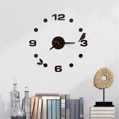 

Siaonvr 3D DIY Roman Numbers Acrylic Mirror Wall Sticker Clock Home Decor Mural Decals