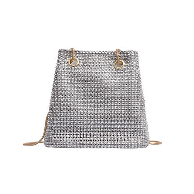 

Rhinestone Shoulder Messenger Handbags Women Small Crossbody Bucket Bags