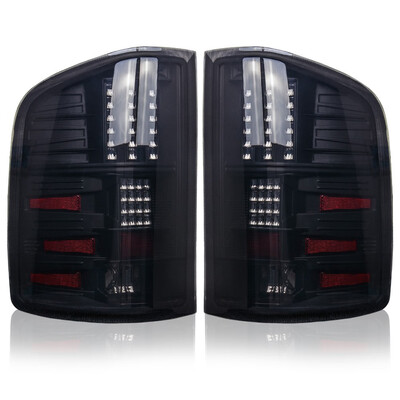 

LED Tailights Tail Lamps For for 2007-2013 Chevy Silverado Black Smoke Rear Lamp Assembly