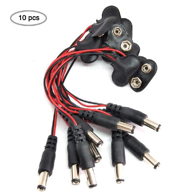 

9V Battery Clip Connector I-Type 9 Volt Battery Clip 9V Battery Buckle Connector