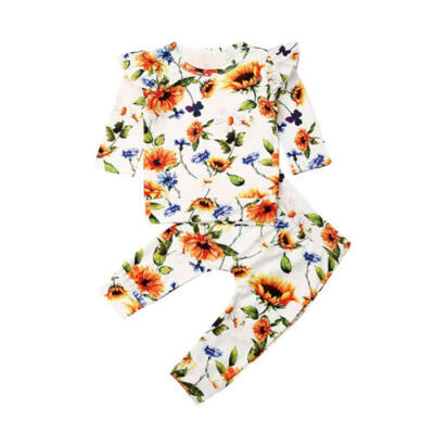 

US Newborn Kids Baby Boys Girls Outfits Clothes Romper BodysuitPants Outfit Set