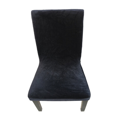 

1pcs Restaurant Seat Chair Cover Slipcover Simple Polyester Padded Stretch