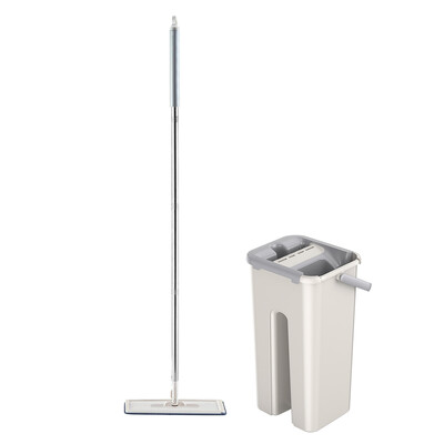 

Flat Squeeze Bucket Hand Free Wringing Floor Cleaning Mop for Home