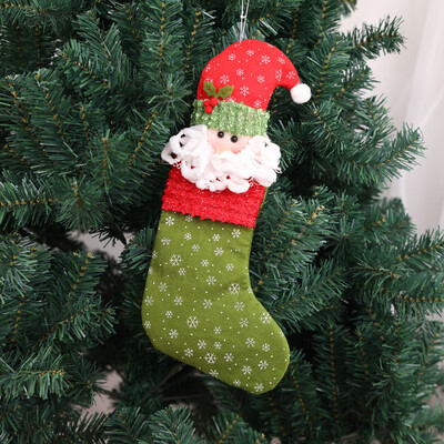 

〖Follure〗Merry Christmas Plush Tree Hanging Gift Candy Large Socks Decoration