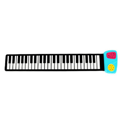

49 Key Speaker Hand Roll Up Piano Portable Folding Electronic Soft Keyboard Kid Music Toy