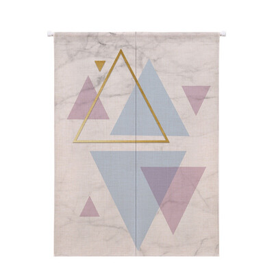 

Marble Grain Geometric Printed Doorway Curtain Cotton Linen Decor Curtain Hanging Tapestry Screens & Room Dividers