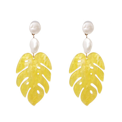 

AOTEMAN 2019 new design Exaggerated Big Vintage Flower Statement Dangle Earrings For Women Boho Ethinc leaves Pendant Earrings