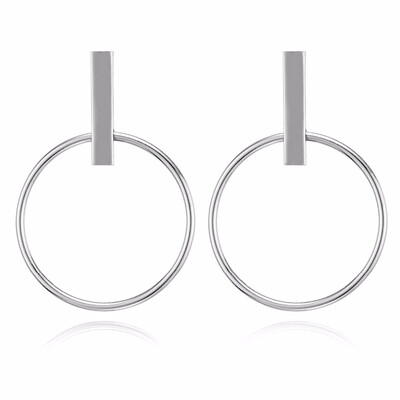 

Statement Earrings 2019 Metal Round Geometric Drop Earrings For Women Pendant Dangle Earing Party Jewelry pendientes oorbellen