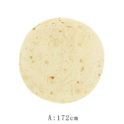 

Toponeto Comfort Food Creations Burrito Wrap Blanket Perfectly Round Tortilla Throw