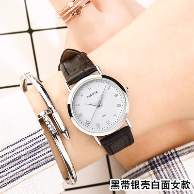 

Womens watch waterproof fashion 2019 new Korean version of the simple casual atmosphere belt student mens watch couple watch