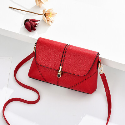 

Summer LadiesNew Fashion Ins Tide All Pure Colors One Shoulder Slant Crossing Womens Bag Summer