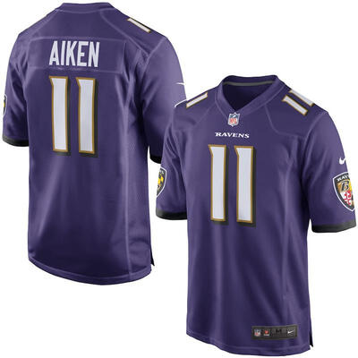 

Mens Football Jersey Baltimore Ravens Kamar Aiken Purple Game Jersey