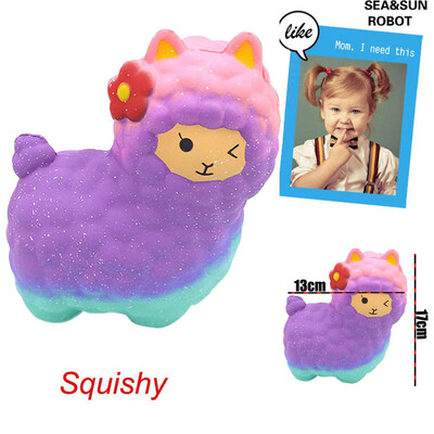 

Siaonvr Jumbo Sheep Cute Alpaca Super Slow Rising Scented Fun Animal Toys