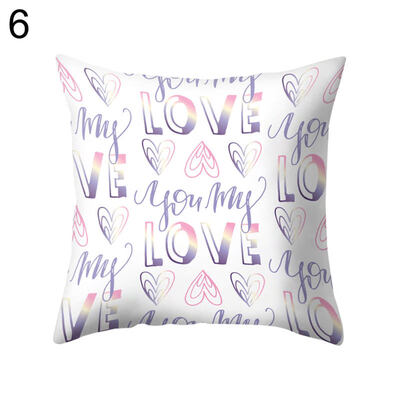 

Sweet Love You Heart Pillow Case Cushion Cover Sofa Bed Car Cafe Office Decor